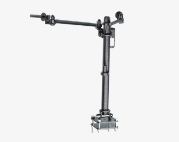 dedicated mounting post for the car